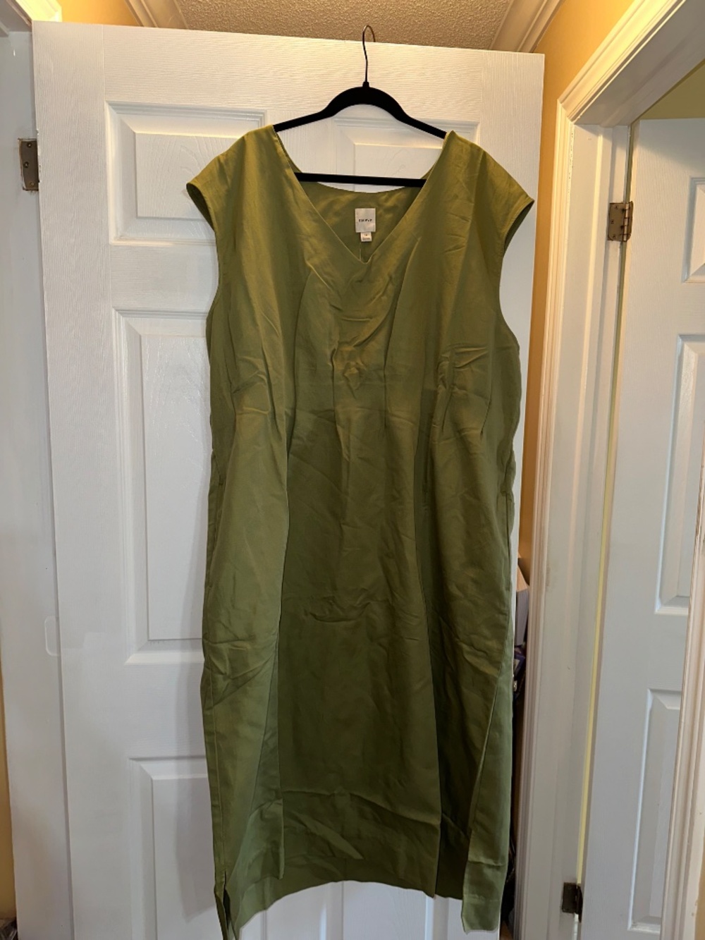 New With Tags Anthropologie Green Midi Dress Size 3XL